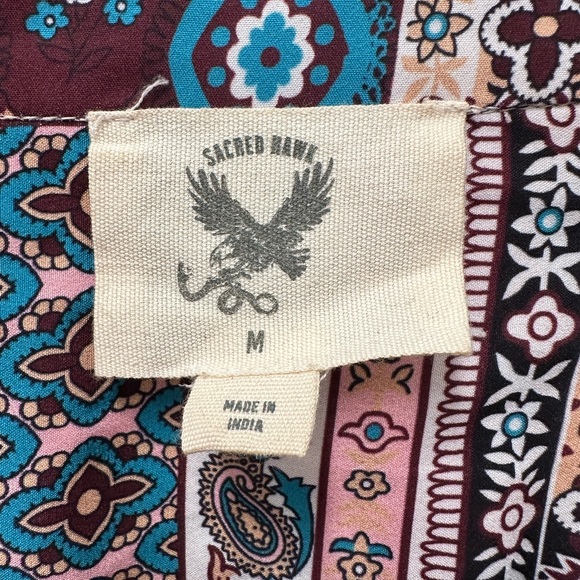 Sacred Hawk Quilt Print Shirt - Picture 3 of 4